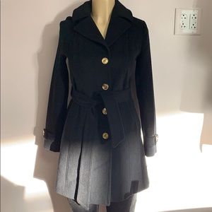 ✨NWTs Michael Kors Black Belted Pea Coat ✨